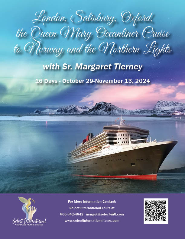 Northern Light Cruise on the Queen Mary 2 with Sr. Margaret Tierney