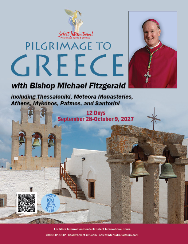 Bishop Michael Fitzgerald Greece 2027_cover (1) Pilgrimage to Malta and Sicily with Fr. Jason Tyler