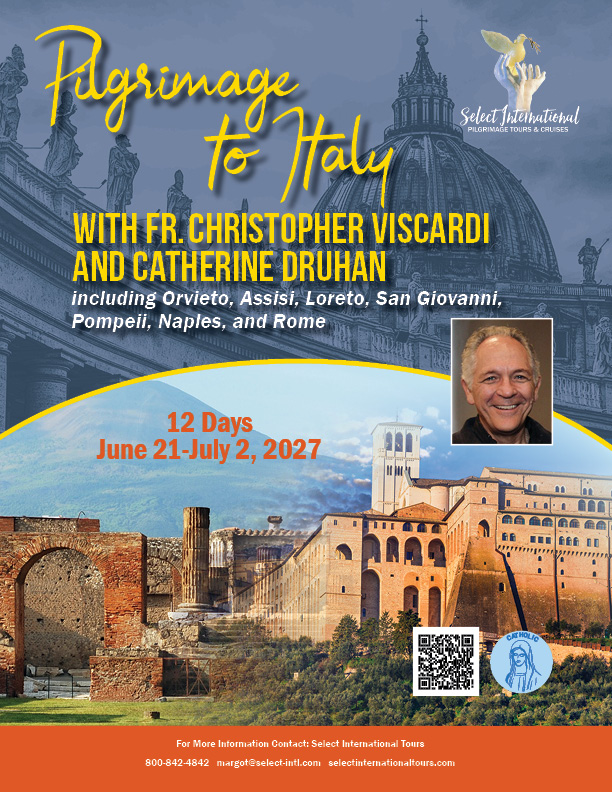 Catherine Druhan Italy 2027_cover (1) Pilgrimage to Malta and Sicily with Fr. Jason Tyler